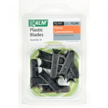 Plastic Blades - with Small Half-Moon - Pack of 10 Plastic Blades - with Small Half-Moon - Pack of 10