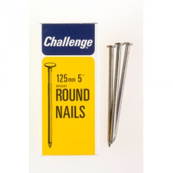 Round Wire Nails - Bright Steel (Box Pack) - 125mm