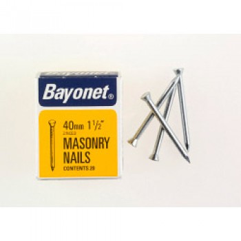 Masonry Nails - Zinc Plated (Box Pack) - 40mm Masonry Nails - Zinc Plated (Box Pack) - 40mm
