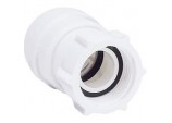 Female Coupler Tap Connector - White - 15mm x 3/4 bsp Pack 5