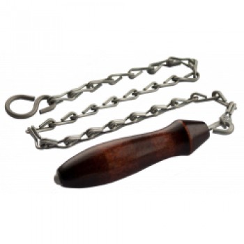 High Level Chain Pull - Galvanised Chain/Wooden Handle