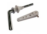 Low Level Cistern Handle Pack - Chrome Plated Metal