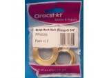 Brass Back Nuts - Flanged 3/4