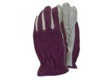 Premium - Leather Gloves - Ladies Size - M Purple